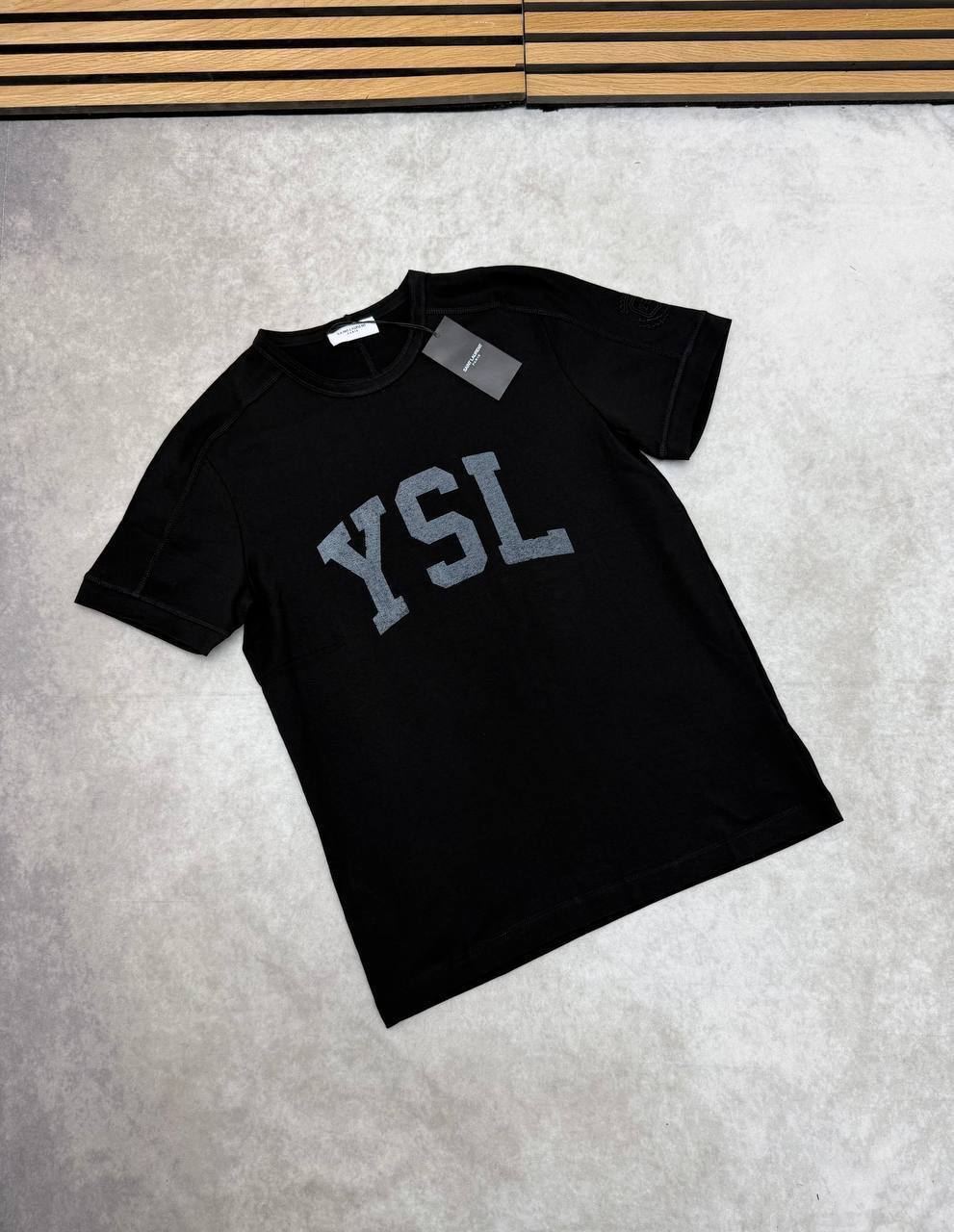Saint Laurent YSL Logo Varsity Graphic Men's Women's T-Shirt in 2 Colors Reps Sale UK Best Quality AAA Replica