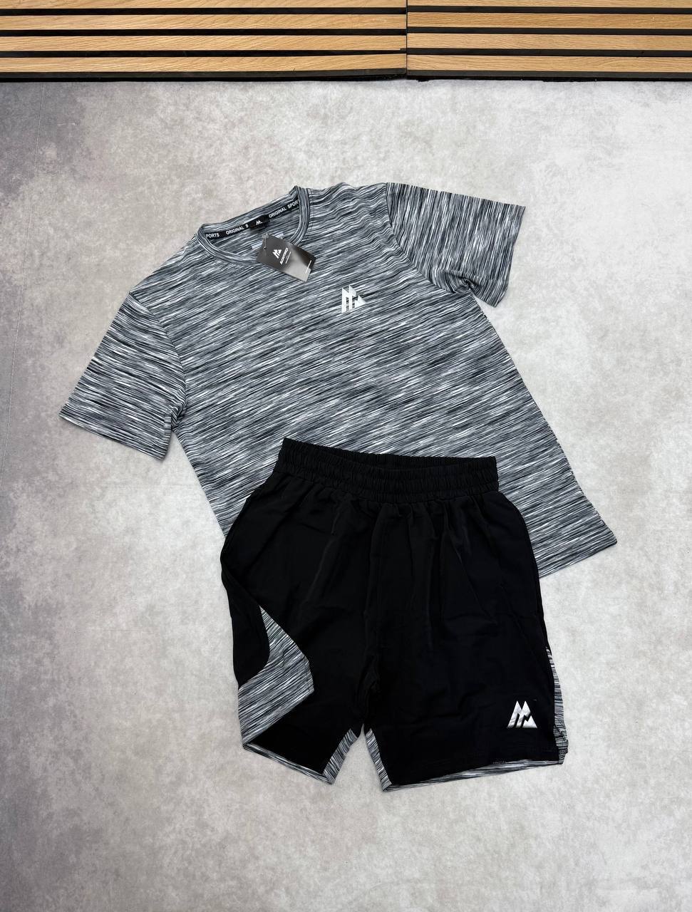 Montirex Trail 2.0 Activewear Running T-Shirts & Shorts Set in Grey Color Men's Reps Sale UK Best Quality AAA Replica