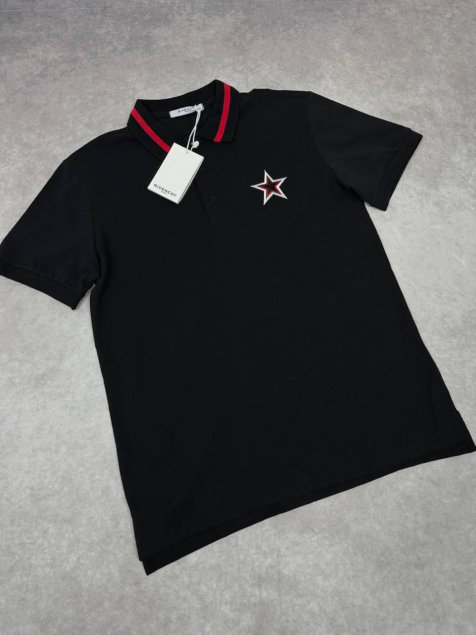 Givenchy Star Chest Patch Short Sleeves Polo Shirts Men's in 2 Colors Reps Sale UK Best Quality AAA Replica
