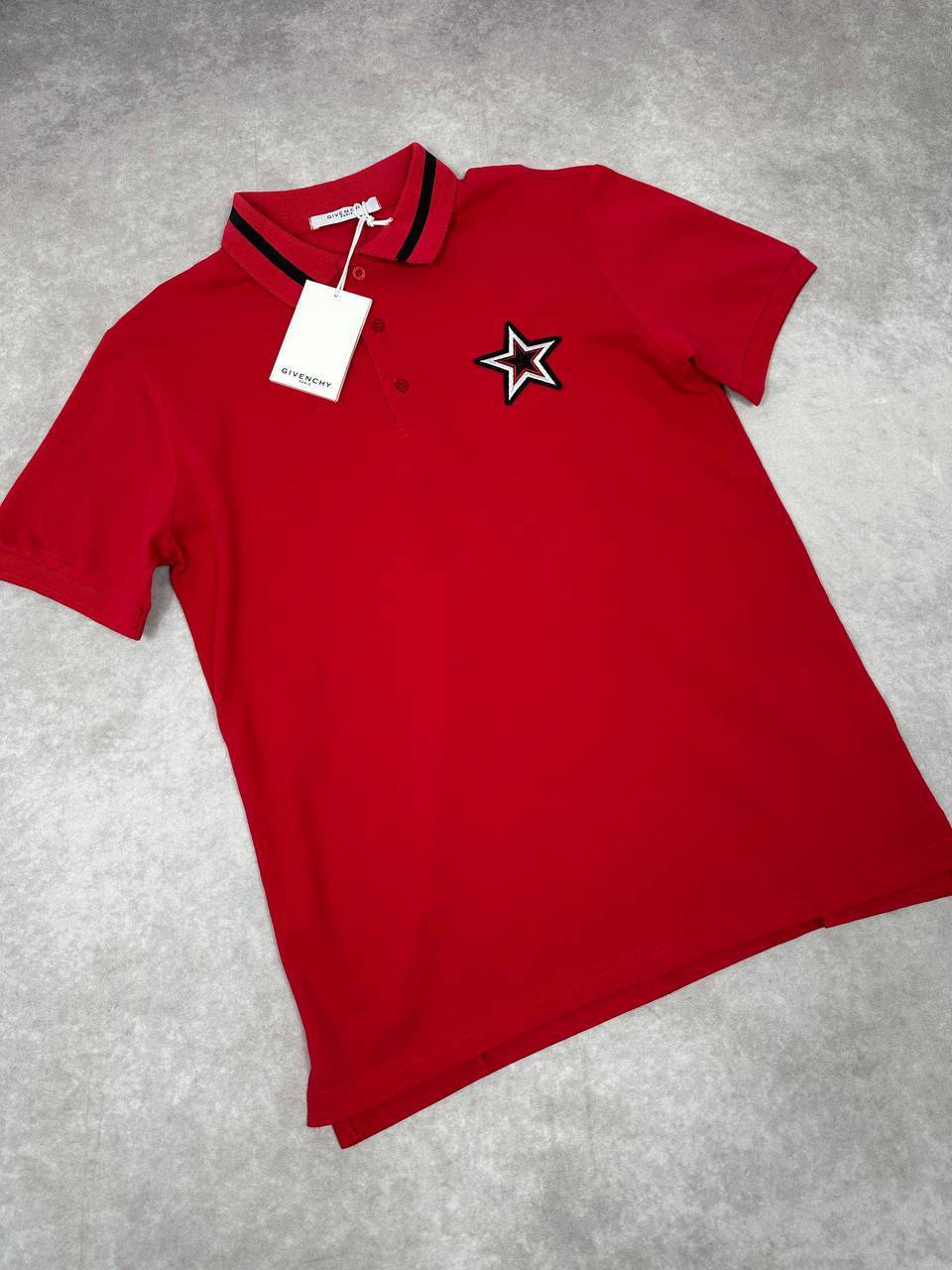 Givenchy Star Chest Patch Short Sleeves Polo Shirts Men's in 2 Colors Reps Sale UK Best Quality AAA Replica