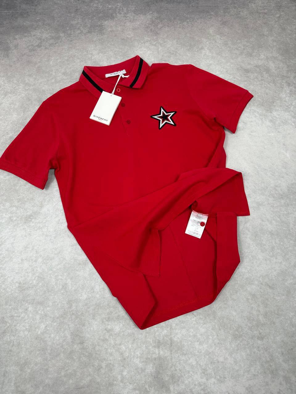 Givenchy Star Chest Patch Short Sleeves Polo Shirts Men's in 2 Colors Reps Sale UK Best Quality AAA Replica