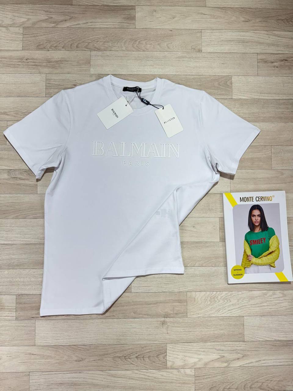 Balmain Cotton Logo-Print T-Shirts Men's Women's in Different Colors Reps Sale UK Best Quality AAA Replica