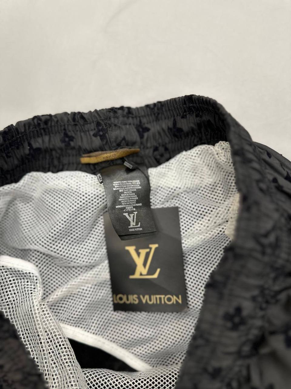 Louis Vuitton Monogram Swim Shorts in Black Color Men's Reps Sale UK Best Quality AAA Replica