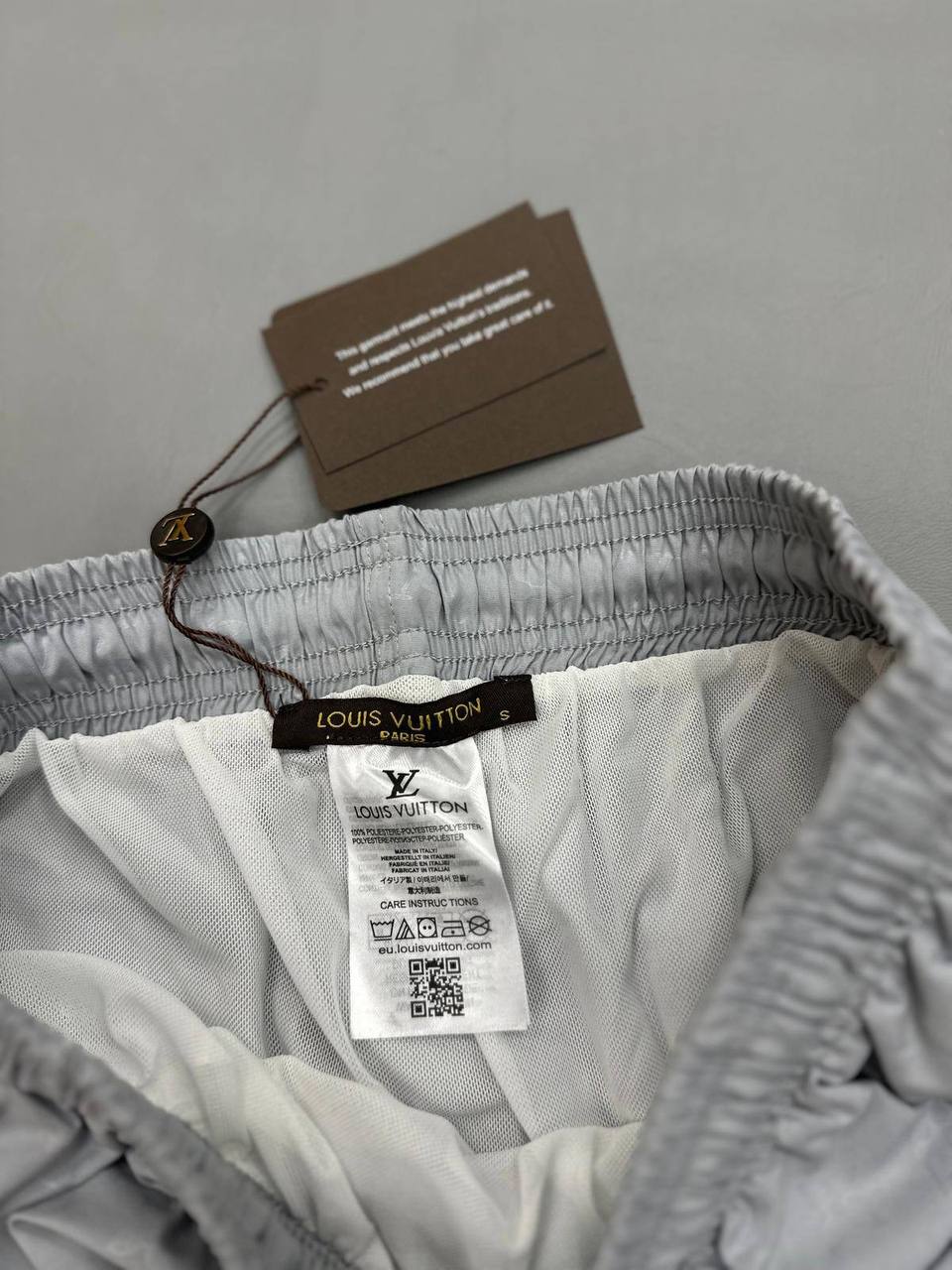 Louis Vuitton LV Logo Monogram Signature Swim Shorts in Grey Color Men's Reps Sale UK Best Quality AAA Replica