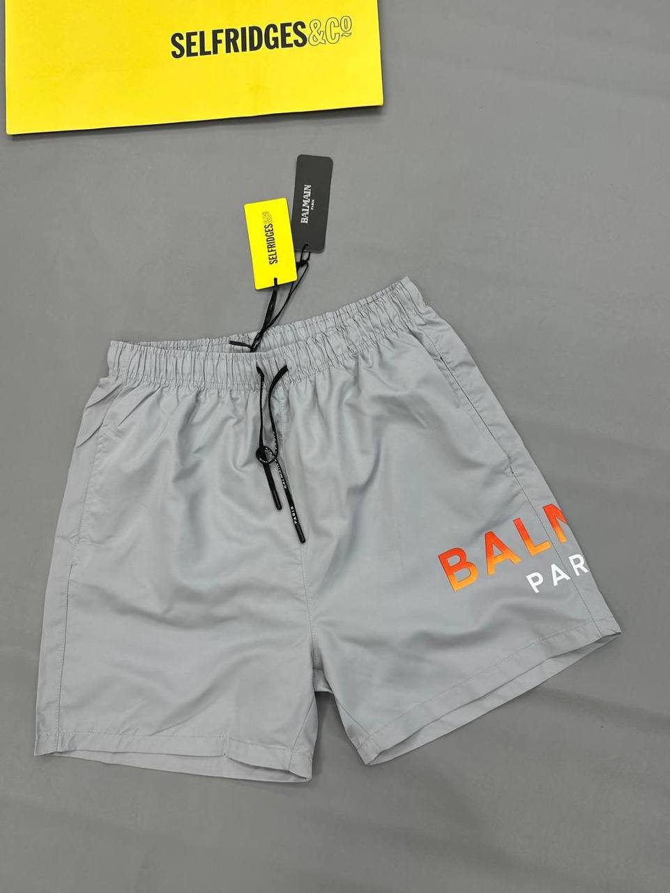 Balmain Signature Logo Print Swim Shorts in Different Colord Men's Reps Sale UK Best Quality AAA Replica