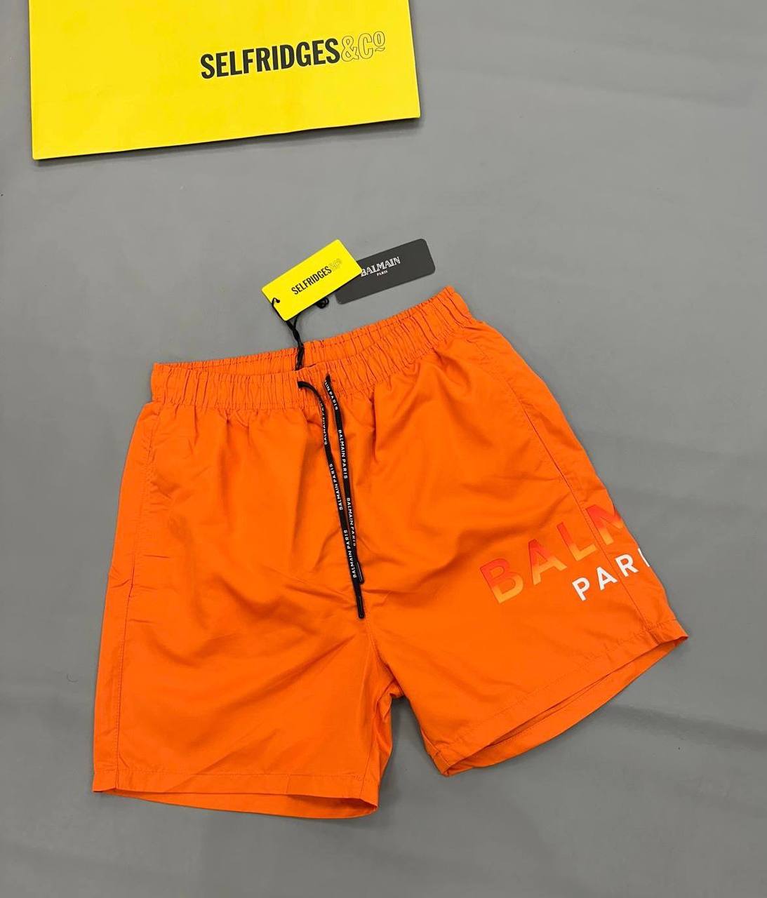 Balmain Signature Logo Print Swim Shorts in Different Colord Men's Reps Sale UK Best Quality AAA Replica