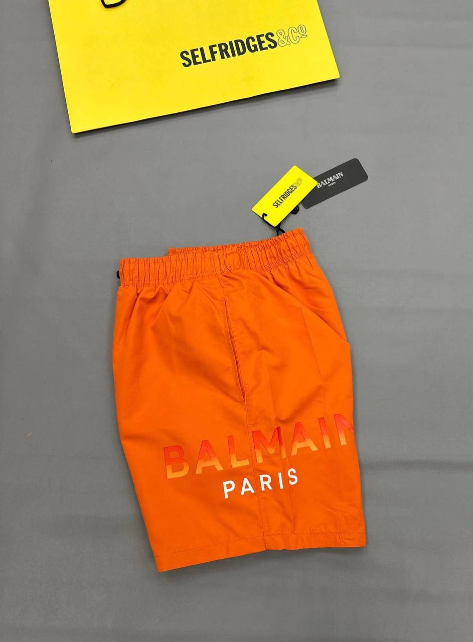 Balmain Signature Logo Print Swim Shorts in Different Colord Men's Reps Sale UK Best Quality AAA Replica