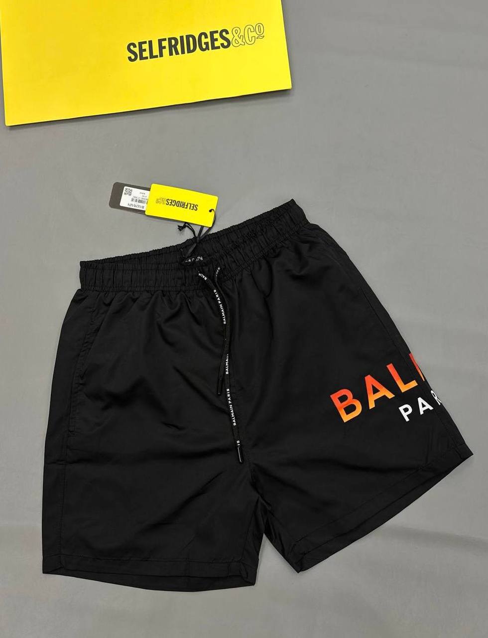Balmain Signature Logo Print Swim Shorts in Different Colord Men's Reps Sale UK Best Quality AAA Replica