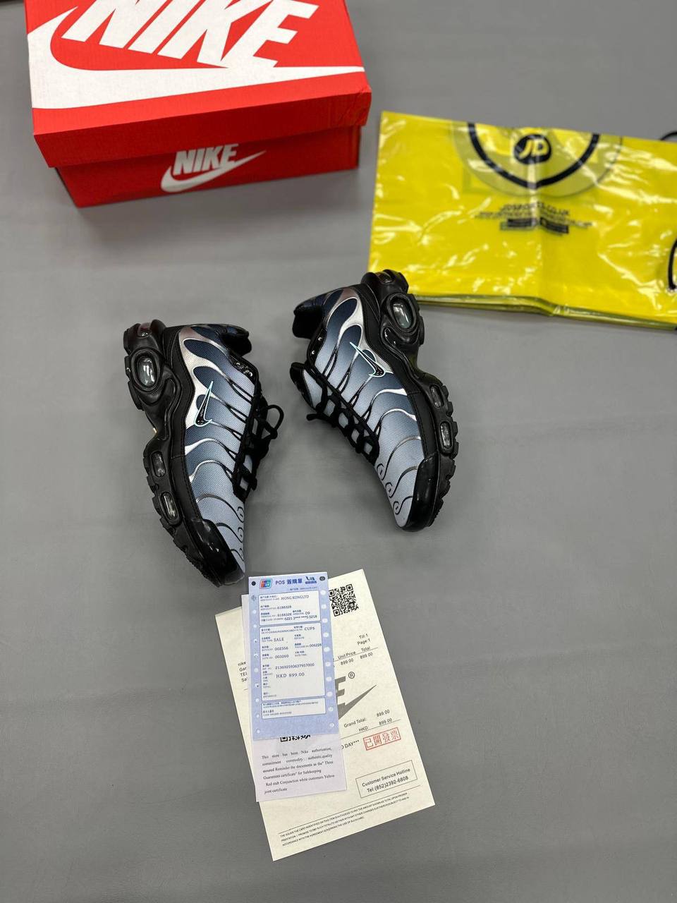 Nike Air Max Plus TN "Black/Wolf Grey" IO0657-001 Trainers Men's Reps Sale UK Best Quality Replica