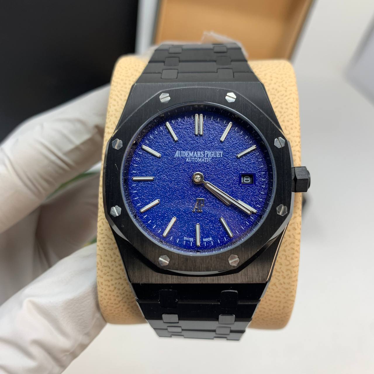 Audemars Piguet Royal Oak "Jumbo" Extra-Thin Blue Dial 16202BC Men's Watch Reps Sale UK Best Quality AAA Replica