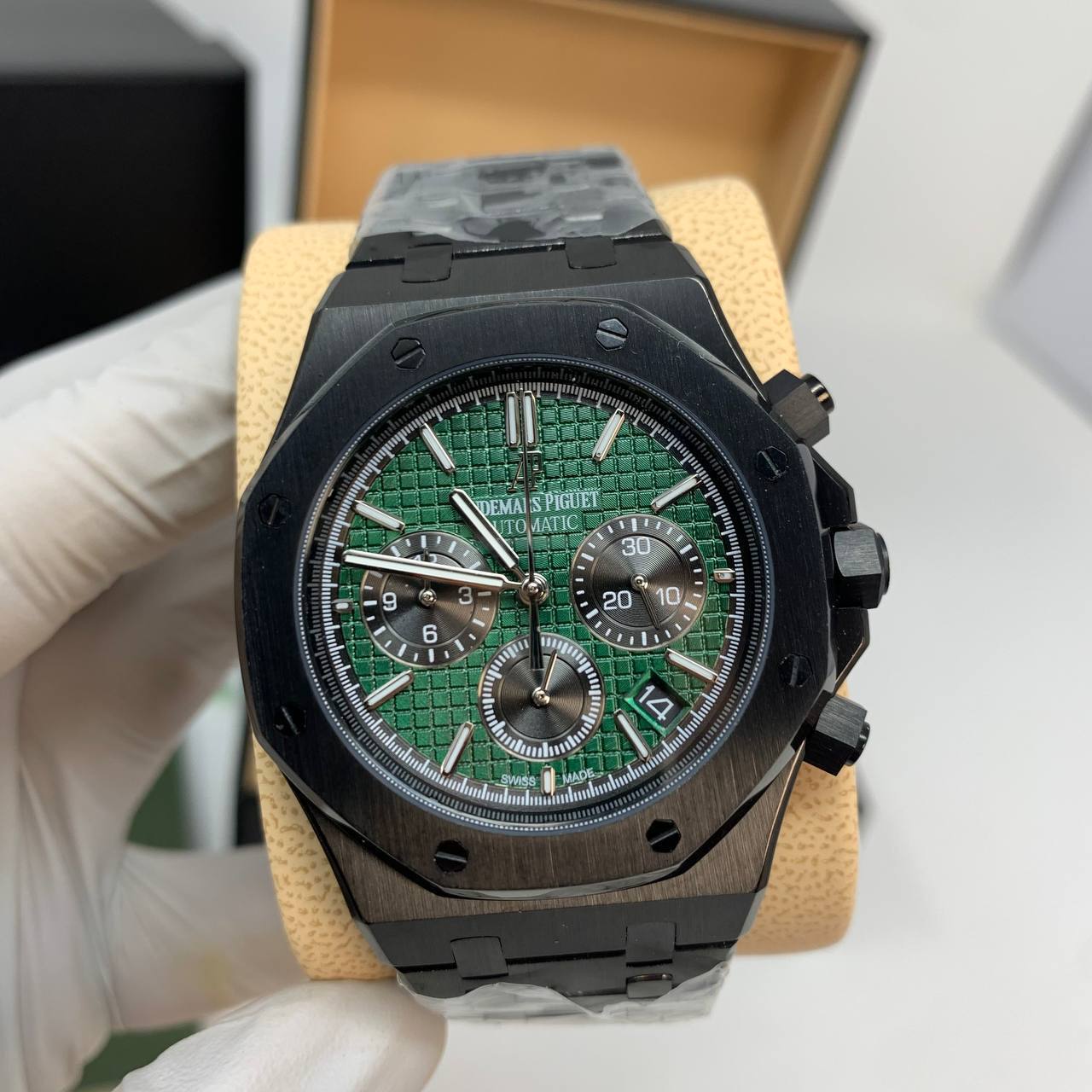 Audemars Piguet Royal Oak Selfwinding Chronograph "Green Dial" 26240CE Black Ceramic Men's Watch Reps Sale UK Best Quality AAA Replica