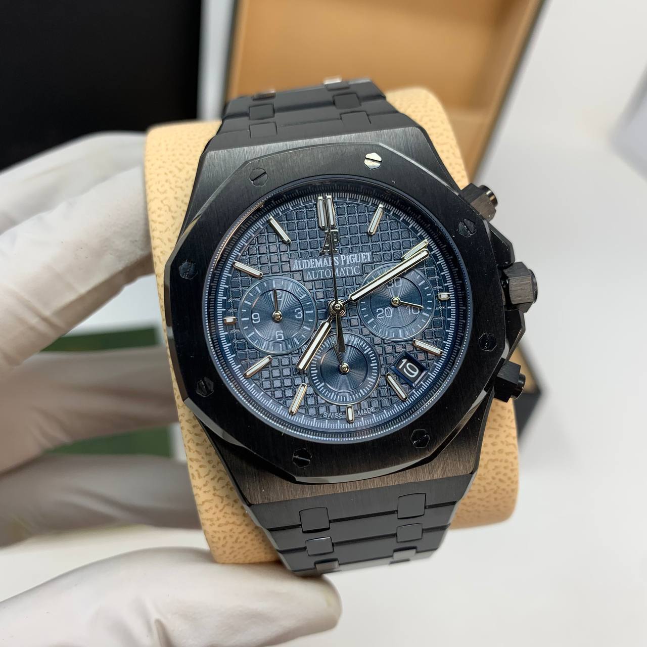 Audemars Piguet Royal Oak Selfwinding Chronograph "Blue Dial" 26240CE Black Ceramic Men's Watch Reps Sale UK Best Quality AAA Replica