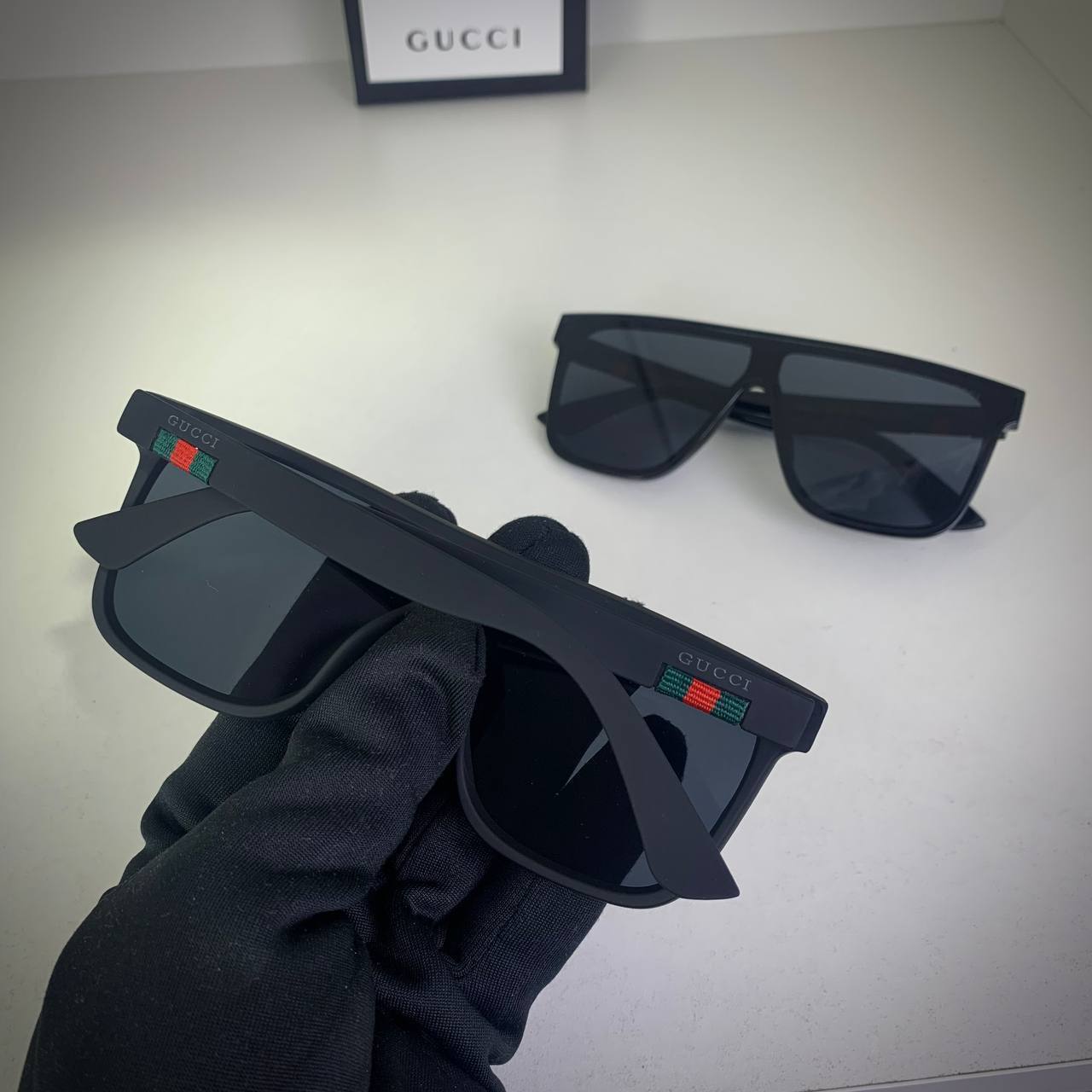 Gucci Flat Top Rectangle Sunglasses GG0748S Men's Women's Reps Sale UK Best Quality AAA Replica