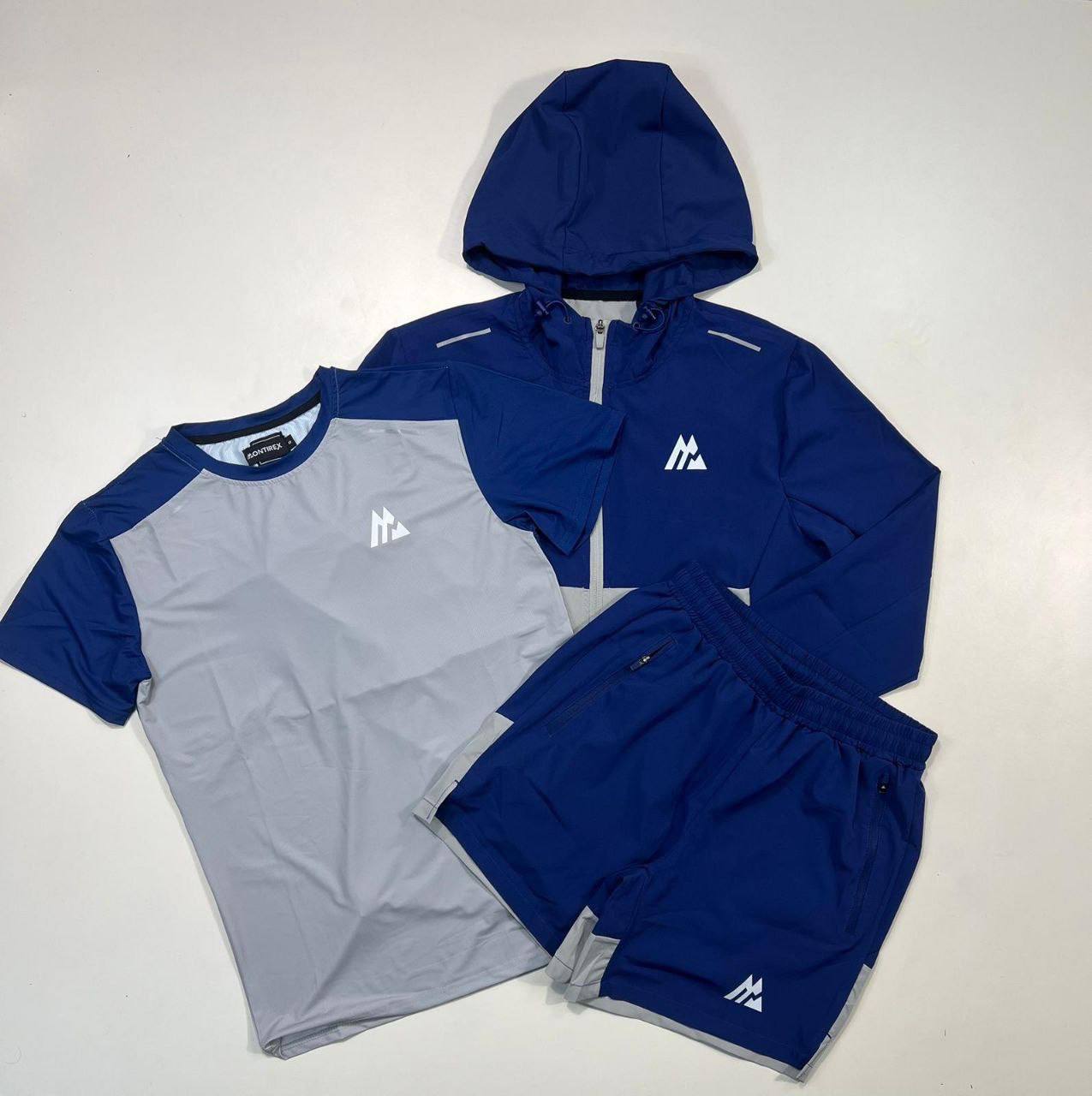 Montirex 3-Piece Activewear Tracksuit Men's in Blue Color Reps Sale UK Best Quality AAA Quality Replica