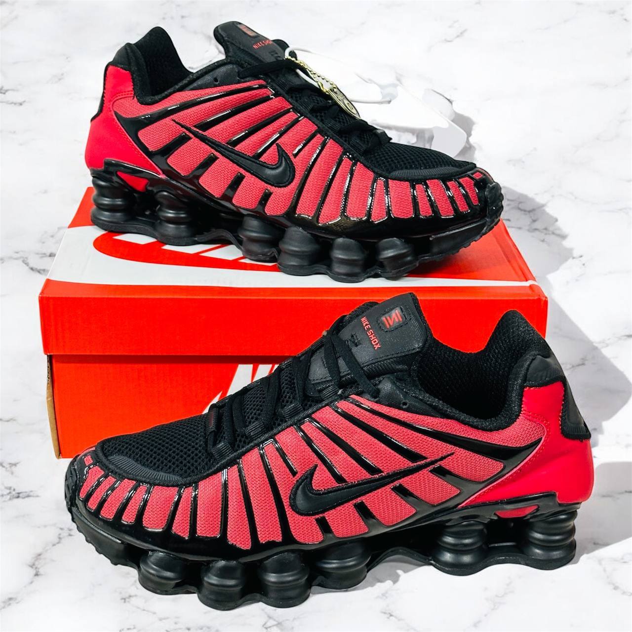 Nike Shox TL "Thermoactive Black/Red" Trainers Men's Reps Sale UK Best Quality AAA Replica