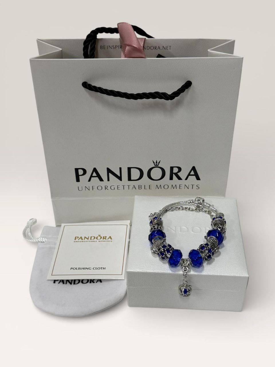 Pandora Royal Blue Charm Bracelet Women's Reps Sale UK Best Quality AAA Replica