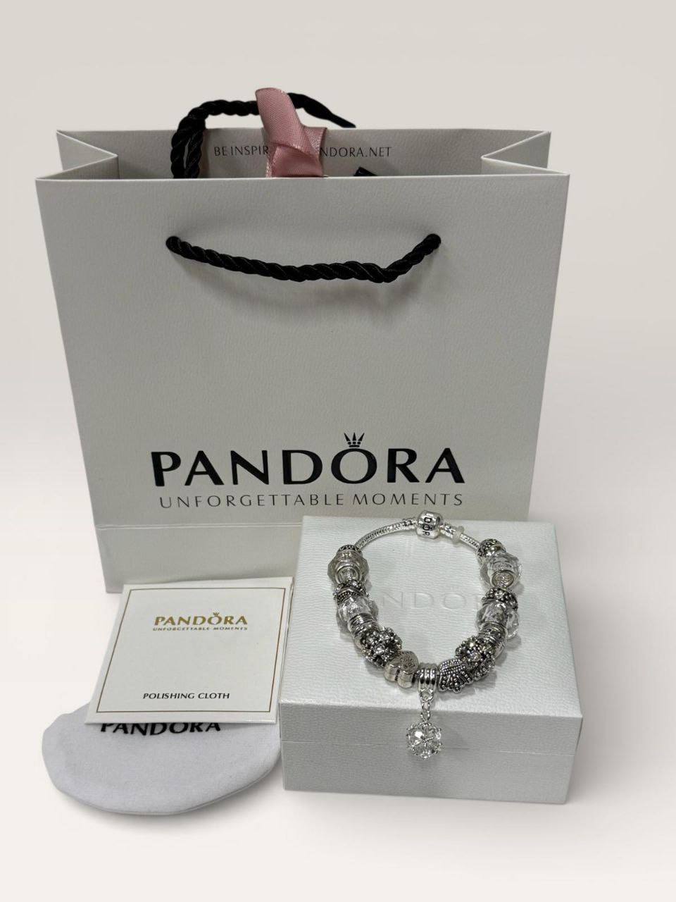 Pandora Shimmering Silver Charm Bracelet Women's Reps Sale UK Best Quality AAA Replica