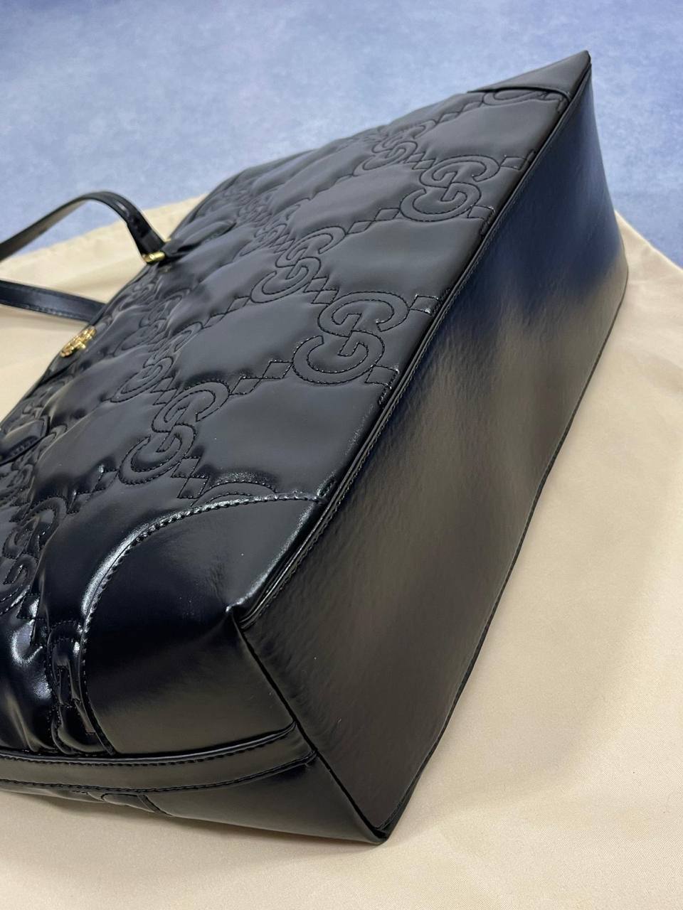 Gucci GG Matelassé Leather Tote Bag Black Women's Reps Sale UK Best Quality AAA Replica
