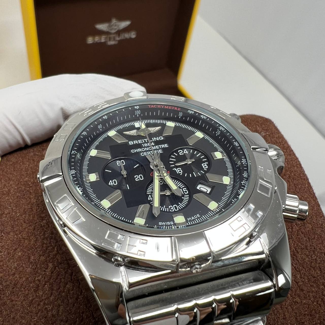 Breitling Chronomat Evolution A13356 Black Dial Men's Watch UK Best Quality Reps Sale AAA Replica