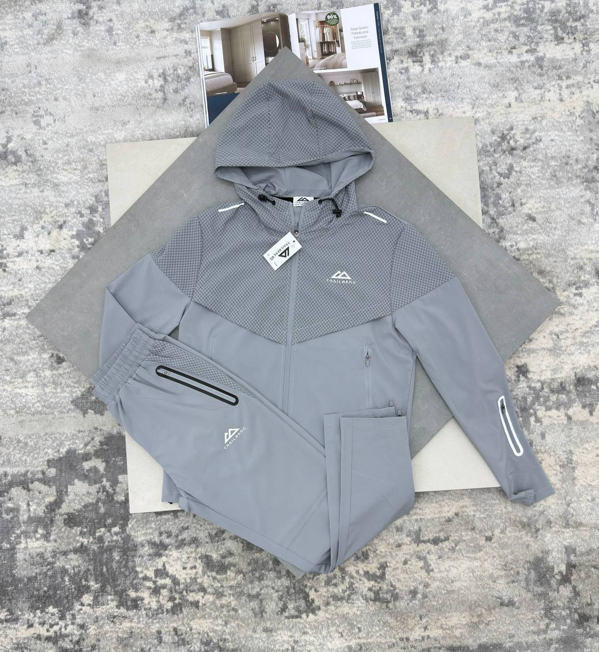 Trailberg Rapid Dash 2.0 Tracksuit Grey Tracksuit Mens Reps Sale UK Best Quality AAA Replica
