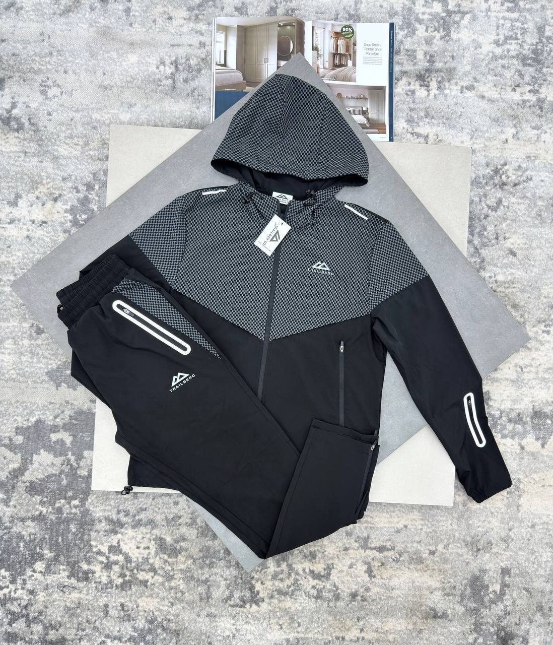 Trailberg Rapid Dash 2.0 Tracksuit Black/Grey Tracksuit Mens Reps Sale UK Best Quality AAA Replica