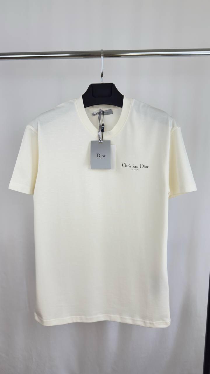 Christian Dior Couture Cotton Knit in 2 Colors T-Shirt Men's Women's Reps UK Best Quality Replica