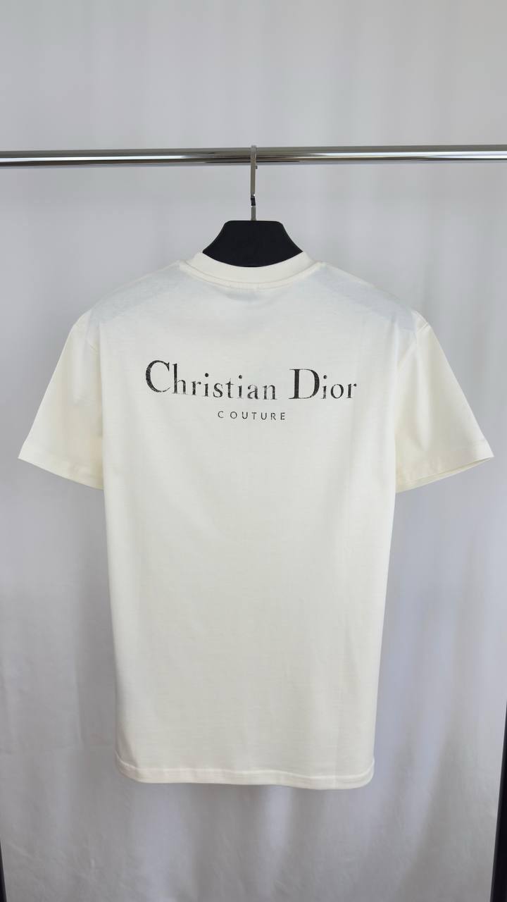 Christian Dior Couture Cotton Knit in 2 Colors T-Shirt Men's Women's Reps UK Best Quality Replica