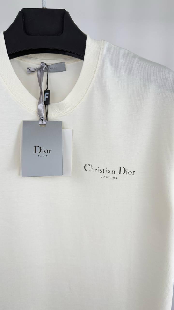 Christian Dior Couture Cotton Knit in 2 Colors T-Shirt Men's Women's Reps UK Best Quality Replica