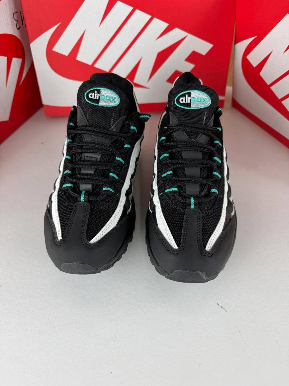 Nike Air Max 95 'Black Aurora Green' HV6062-001  Trainers Men's Reps Sale UK Best Quality AAA Replica