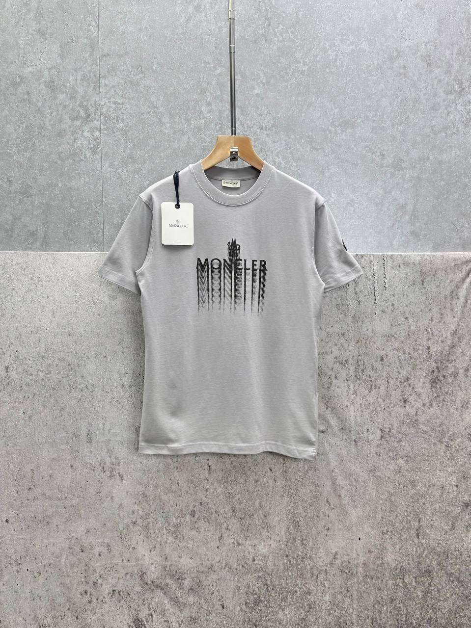 Moncler Faded Logo Cotton T-Shirt Men's Women's in Different Colors Reps UK Best Quality Sale AAA Replica