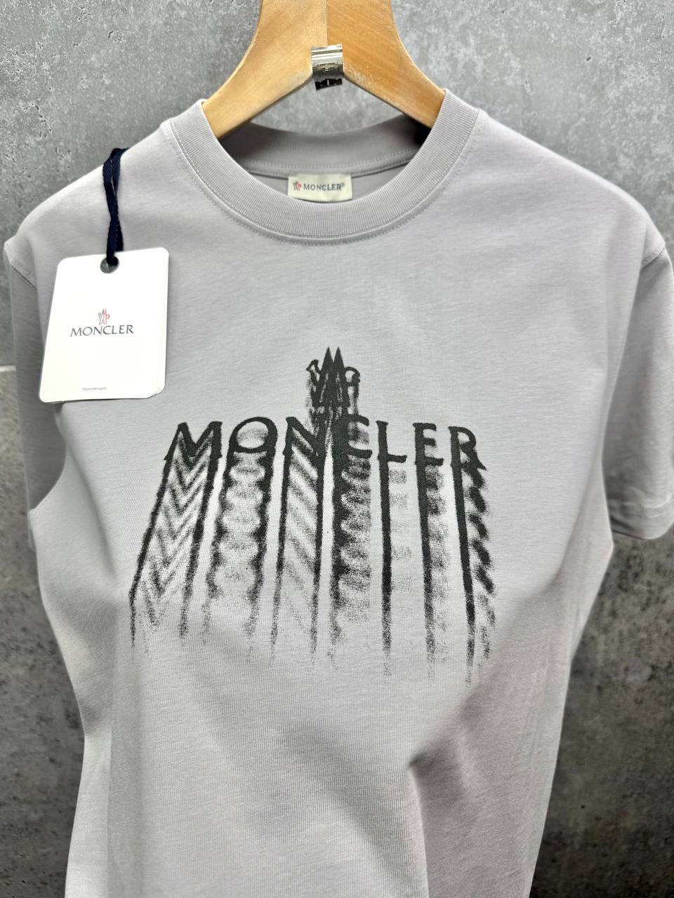 Moncler Faded Logo Cotton T-Shirt Men's Women's in Different Colors Reps UK Best Quality Sale AAA Replica