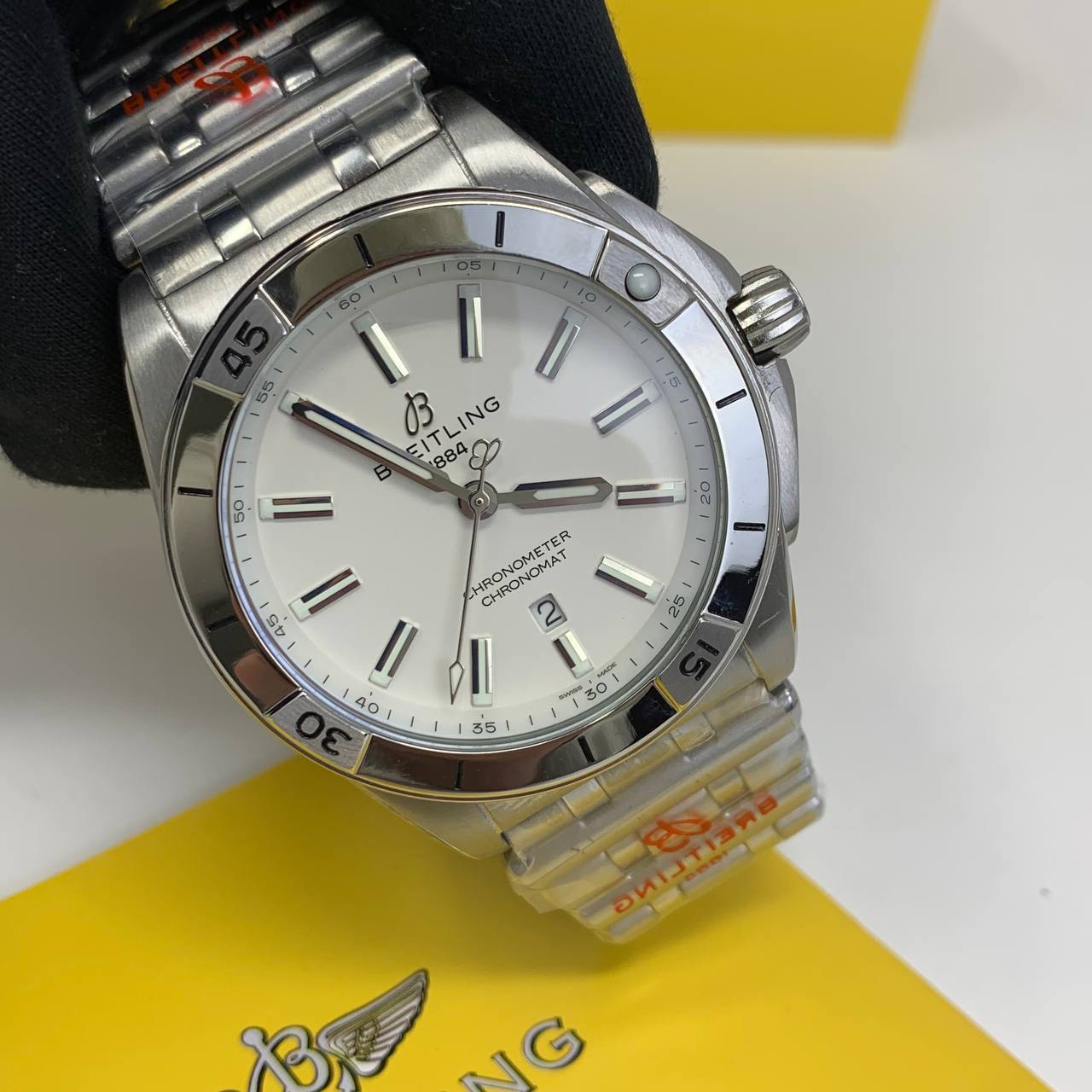 Breitling Chronomat Automatic GMT 40 Stainless Steel in Different Dial Colors Men's Watch UK Best Quality Reps AAA Replica