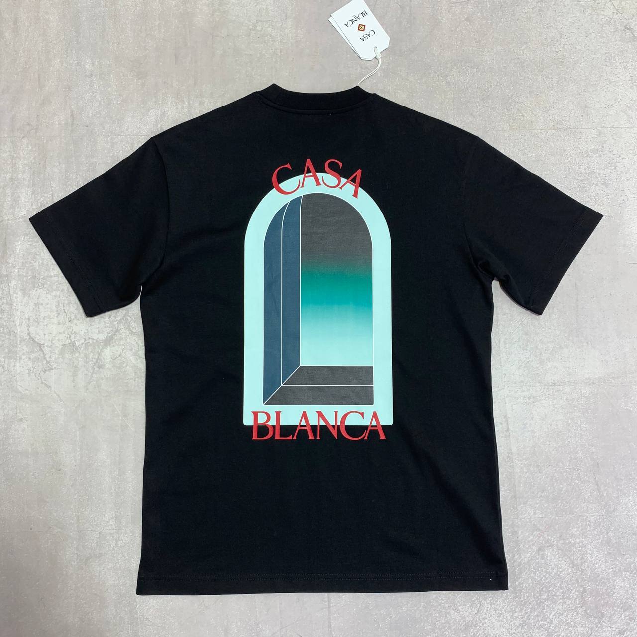 Casablanca L'Arche Short Sleeve T-Shirt in 2 Colors Men's Women's Reps UK Best Quality AAA Replica