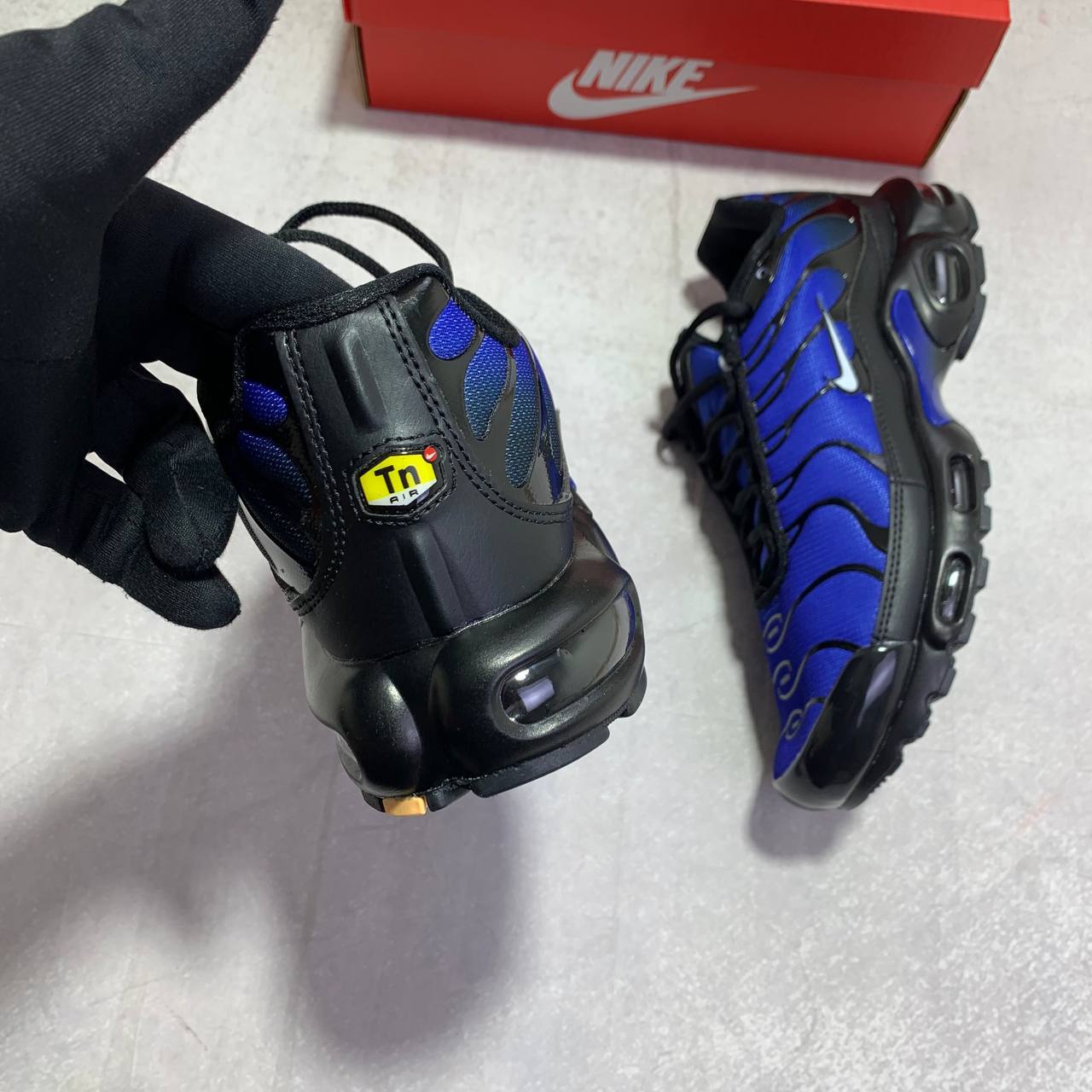 Nike Air Max Plus "Black/Racer Blue" FQ7331-001 Men's Trainers Reps Sale UK Best Quality AAA Replica