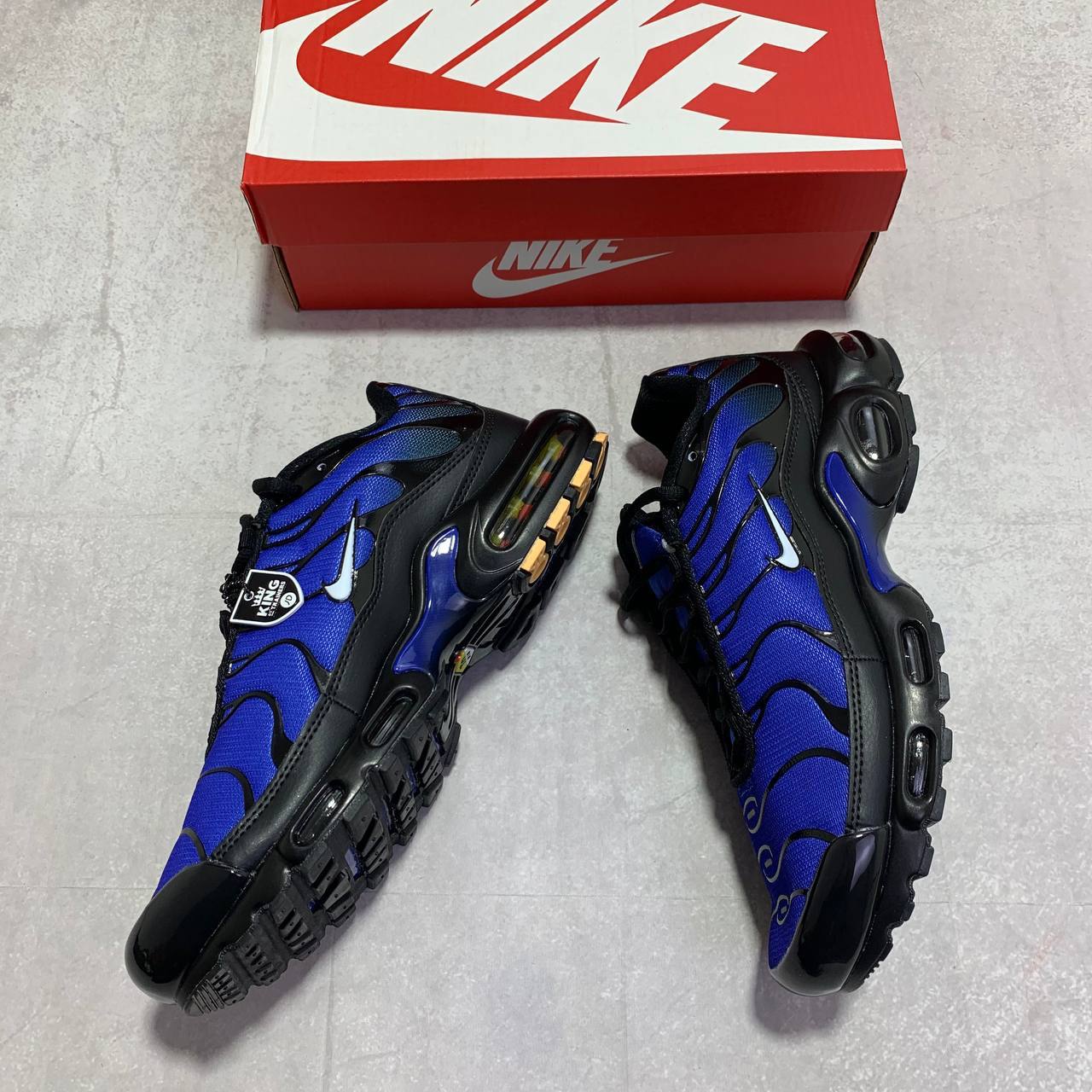 Nike Air Max Plus "Black/Racer Blue" FQ7331-001 Men's Trainers Reps Sale UK Best Quality AAA Replica