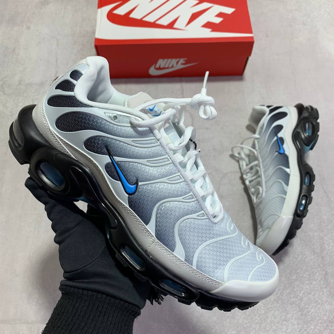 Nike TN Air Max Plus "Pure Platinum University Blue" DM0032-015 Men's Trainers Reps Sale UK Best Quality AAA Replica