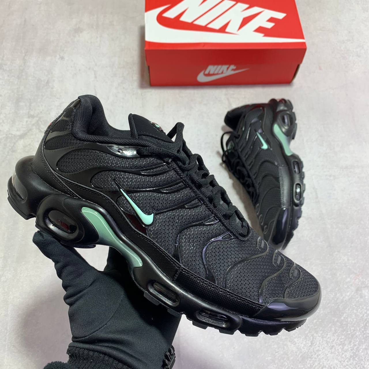 Nike TN Air Max Plus "Black Mint Green" DM0032-029 Men's Trainers Reps Sale UK Best Quality AAA Replica