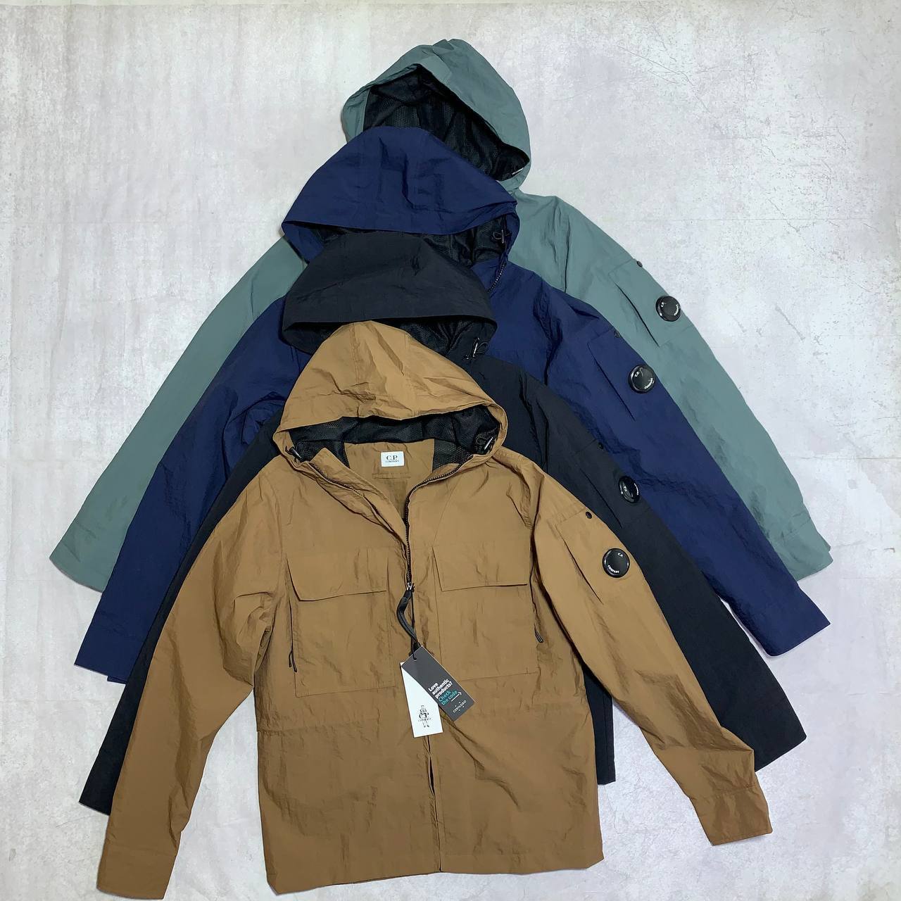 C.P. Company Soft Shell Hooded Signature Detail Jackets in Different Colors Reps UK Best Quality AAA Replica