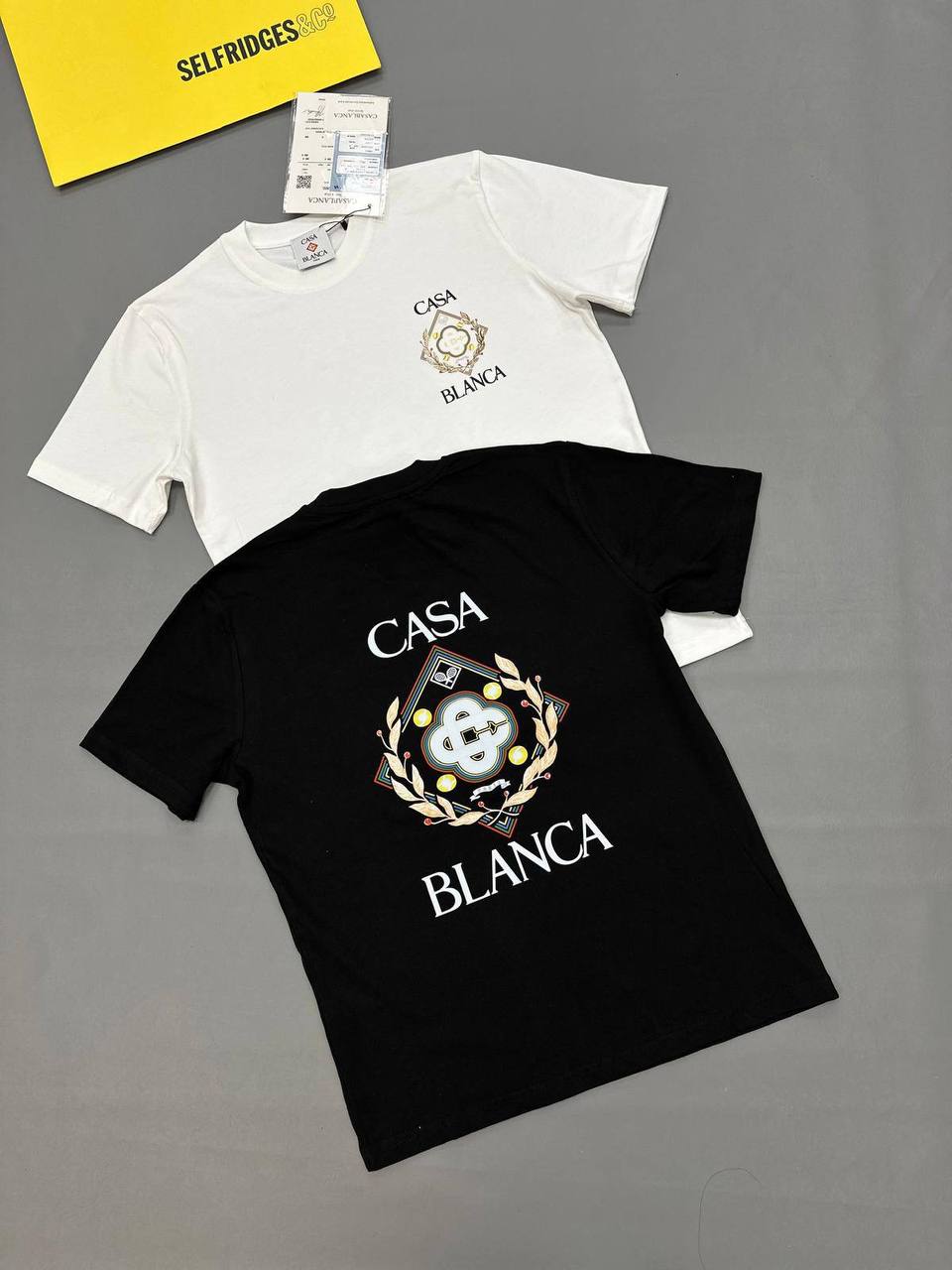 Casablanca Championship Diamond Short Sleeve Crewneck Men's Women's T-Shirts in 2 Color Reps Sale UK Best Quality AAA Replica