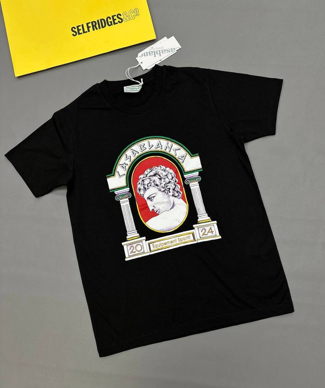 Casablanca La Médaille Short Sleeve Crewneck Men's Women's T-Shirts in 2 Color Reps Sale UK Best Quality AAA Replica