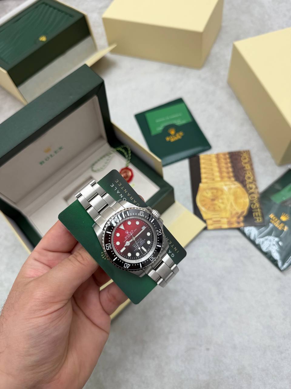Rolex Deepsea Sea-Dweller Red Dial Men's Watch 116660 Reps Sale UK Best Quality AAA Replica