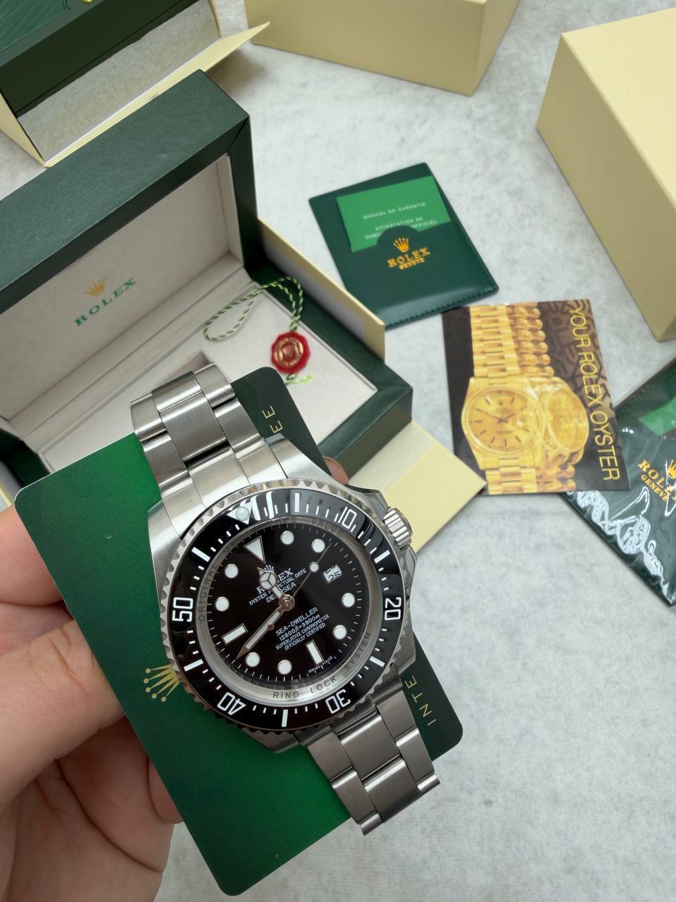 Rolex Deepsea Sea-Dweller Black Dial Men's Watch 126660 Reps Sale UK Best Quality AAA Replica