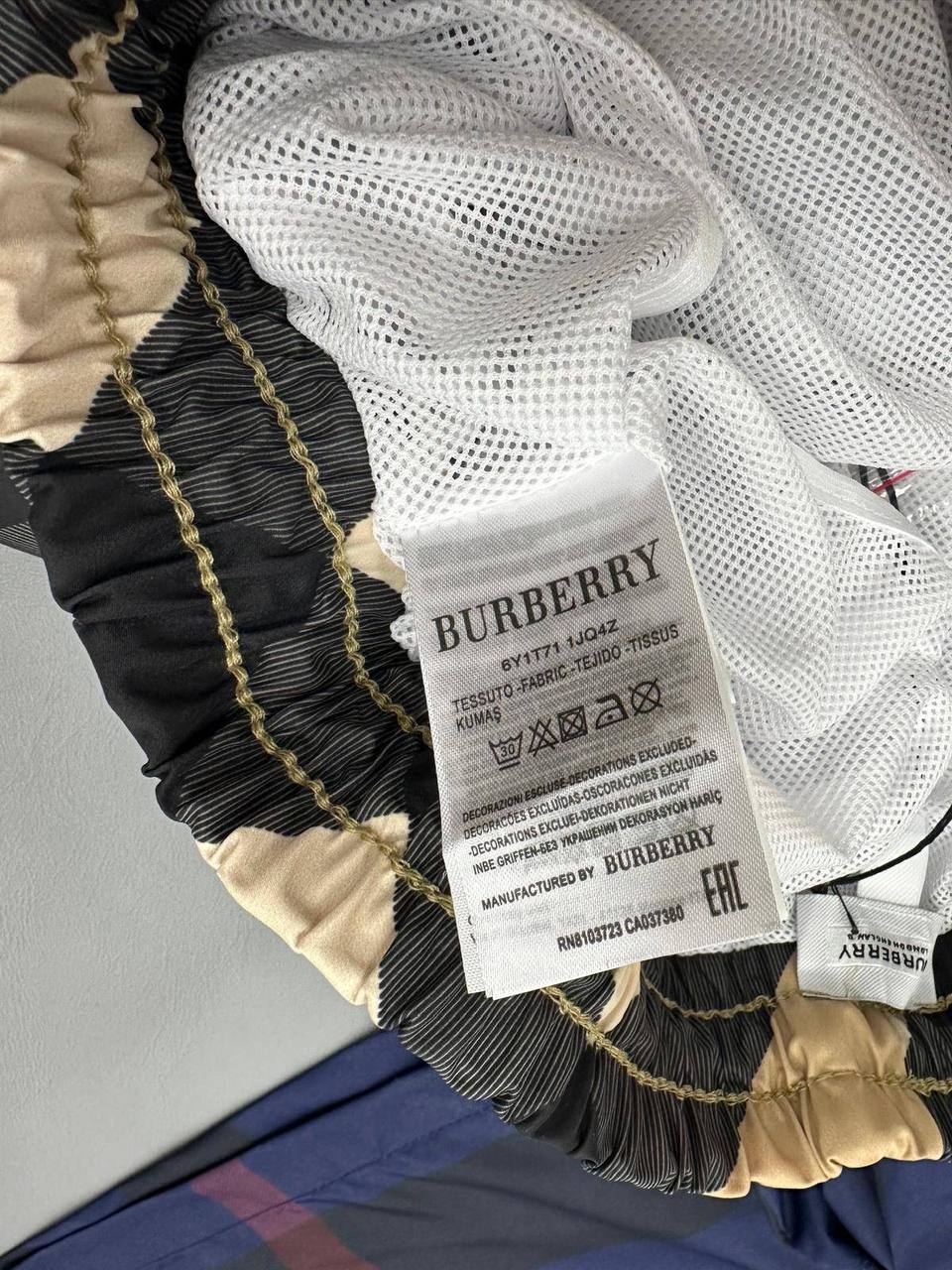 Burberry Oversized Check Beige Swim Shorts Men's Reps Sale UK Best Quality AAA Replica