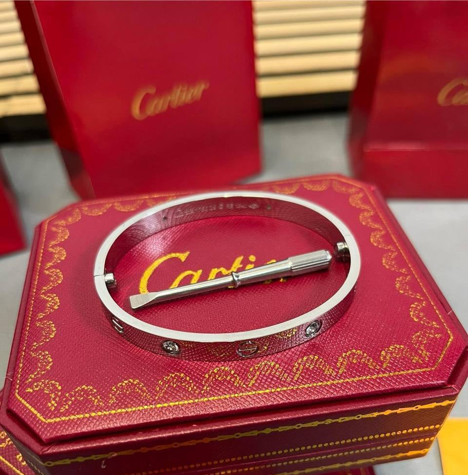 Cartier Love Bracelet Silver Women's Reps Sale UK Best Quality AAA Replica