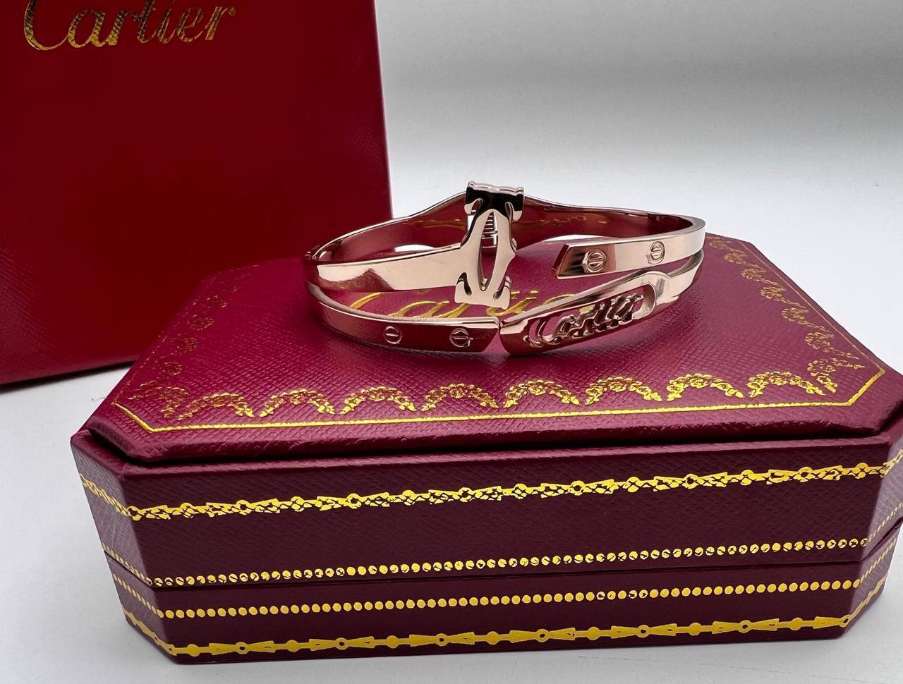 Cartier Multi-Layer Fashion Charm Bracelet Rose Gold Women's Reps Sale UK Best Quality AAA Replica