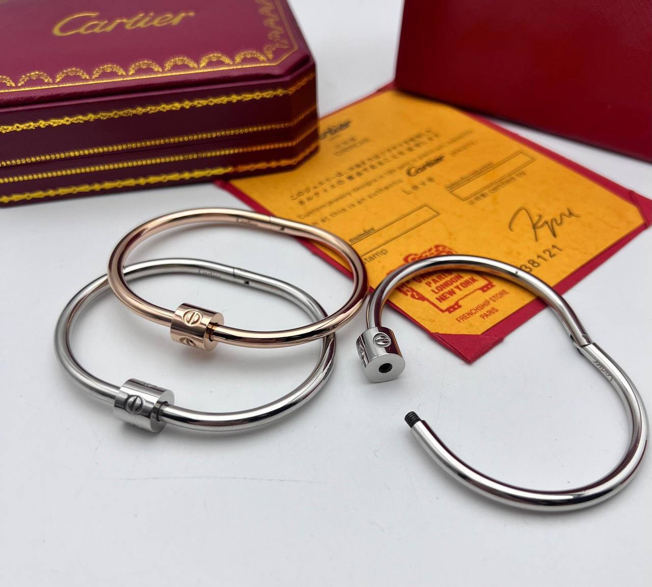 Cartier Inspired Fashion Bracelets in Different Colors Women's Reps Sale UK Best Quality AAA Replica