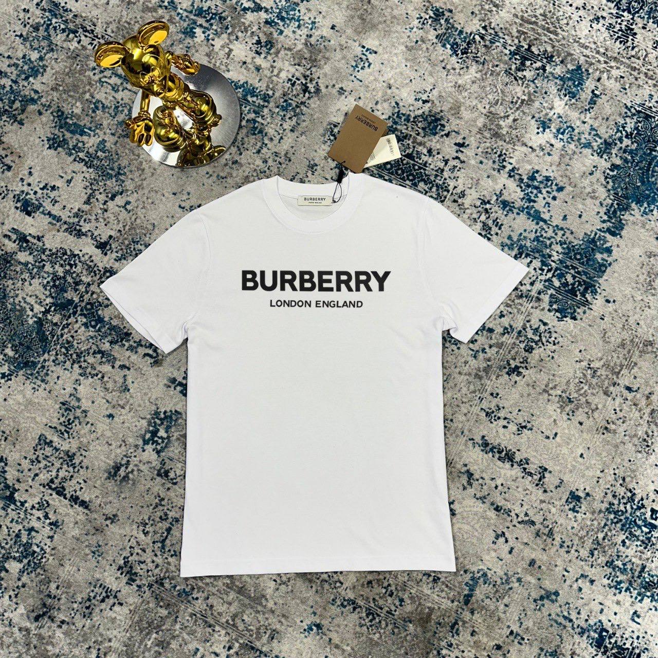Burberry Logo Print Men's Women's T-Shirts in 2 Colors Reps Sale UK Best Quality AAA Replica