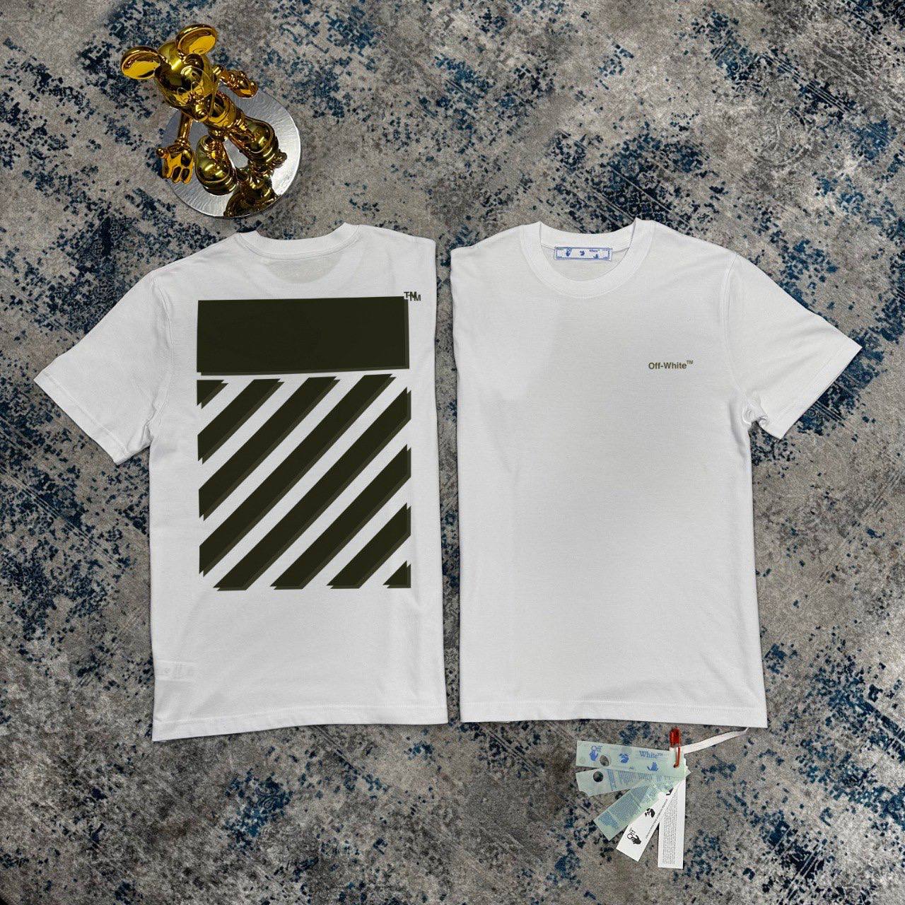 Off-White Diagonal Graphic Men's Women's T-Shirts in White Color Reps Sale UK Best Quality AAA Replica