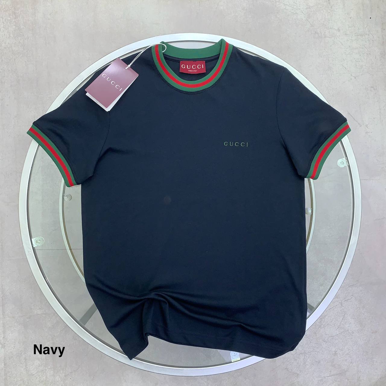 Gucci Web Trim Logo Men's Women's T-Shirts in Different Colors Reps Sale UK Best Quality Sale AAA Replica