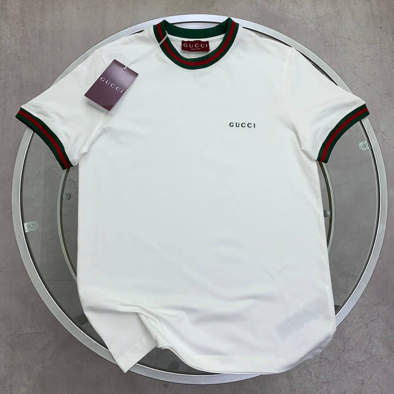 Gucci Web Trim Logo Men's Women's T-Shirts in Different Colors Reps Sale UK Best Quality Sale AAA Replica
